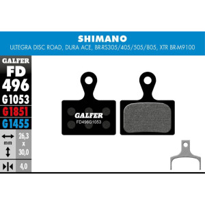 Galfer FD496 Disc Brake Pads Standard Shimano Ultegra/Dura Ace/XTR