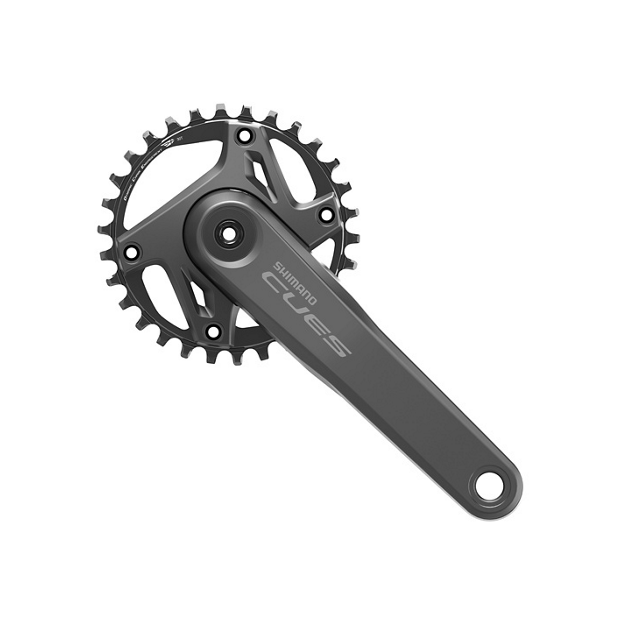 Shimano CUES U6000 Single Chainring MTB Crankset - 30 teeth