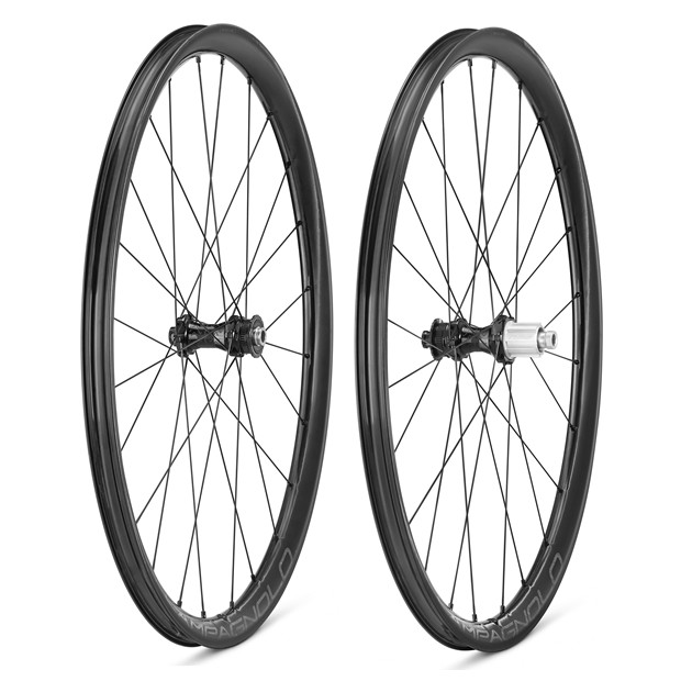 Pair of Campagnolo Carbon Disc Tubeless Wheels - HG11