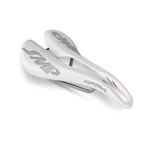 SMP Composit Saddle Carbon Rail- 129mm - White