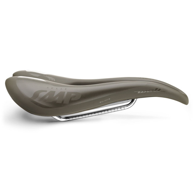 SMP Well Gel Saddle Inox Rails 280x144mm Gravel Brown