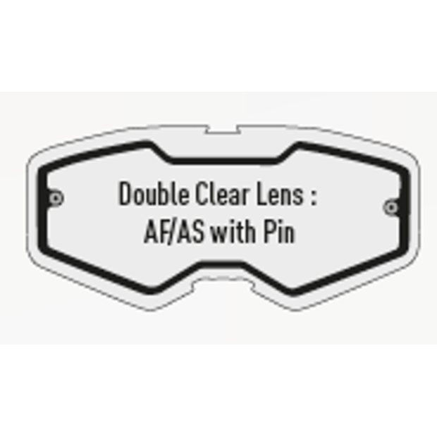 Kenny Double Lens for Performance Mask with Pin - Clear