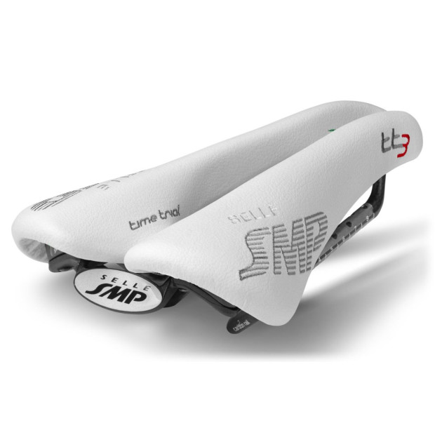 SMP TT3 Time Trial Saddle 133x246mm Carbon Rails - White