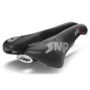SMP TT2 Time Trial Saddle 156x260mm Stainless Steel Rails - Black