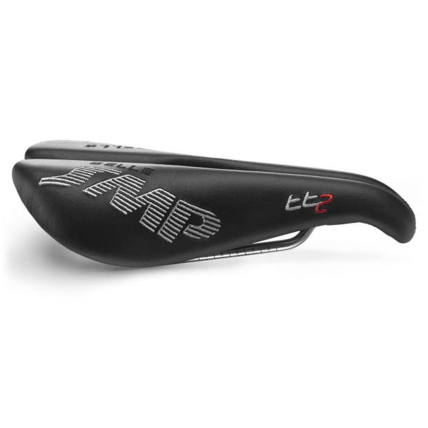SMP TT2 Time Trial Saddle 156x260mm Stainless Steel Rails - Black