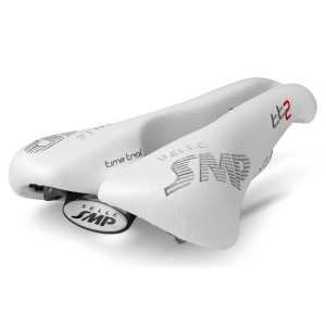 SMP TT2 Time Trial Saddle 156x260mm Stainless Steel Rails - White