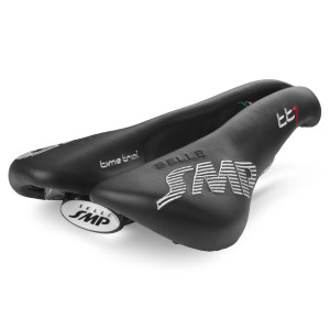 SMP TT1 Time Trial Saddle 164x257mm Stainless Steel Rails - Black