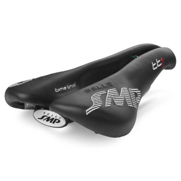SMP TT1 Time Trial Saddle 164x257mm Stainless Steel Rails - Black