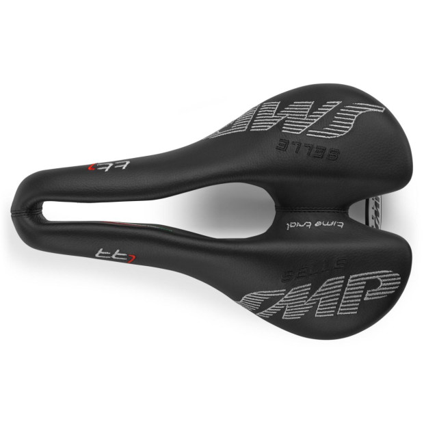 SMP TT1 Time Trial Saddle 164x257mm Stainless Steel Rails - Black