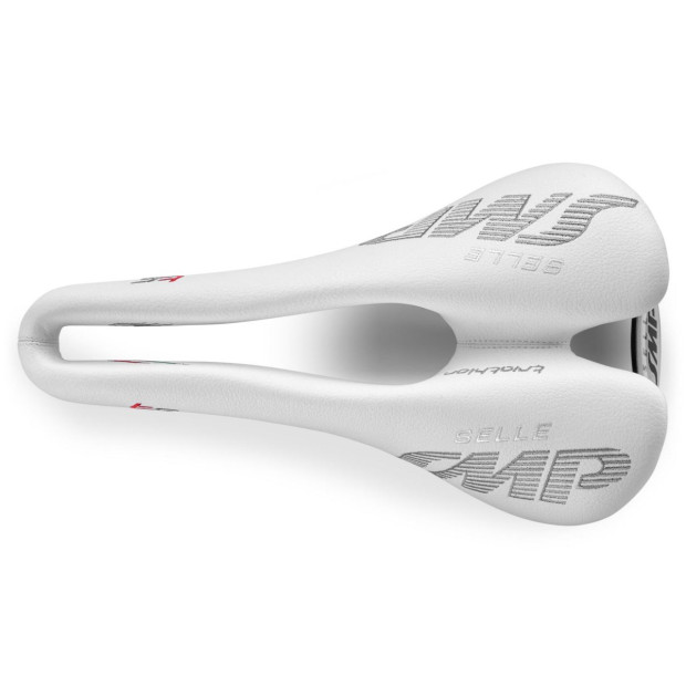 SMP Triathlon T5 Saddle 141x251mm Stainless Steel Rails - White