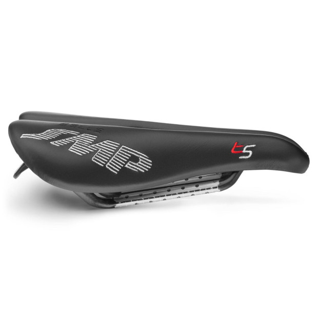 SMP Triathlon T5 Saddle 141x251mm Carbon Rails - Black