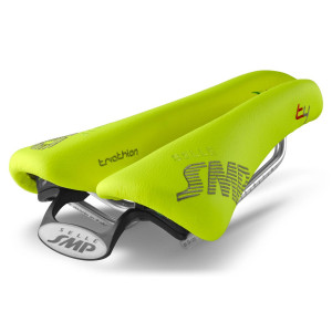 SMP Triathlon T4 Saddle 135x246mm Stainless Steel Rails - Fluo Yellow