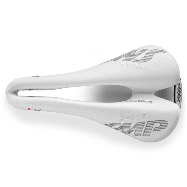 SMP Triathlon T4 Saddle 135x246mm Stainless Steel Rails - White