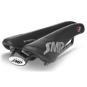 SMP Triathlon T3 Saddle 133x246mm Carbon Rails - Black