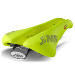 SMP Triathlon T2 Saddle 156x260mm Stainless Steel Rails - Fluo Yellow