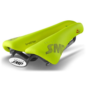 SMP Triathlon T4 Saddle 135x246mm Carbon Rails - Fluo Yellow