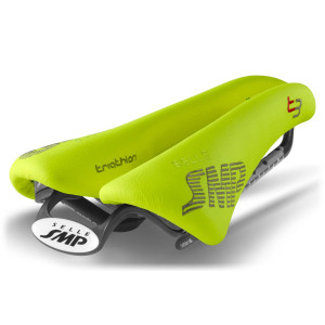 SMP Triathlon T3 Saddle 133x246mm Carbon Rails - Fluo Yellow
