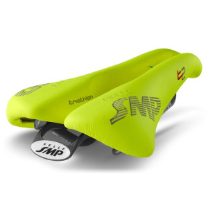 SMP Triathlon T2 Saddle 156x260mm Carbon Rails - Fluo Yellow