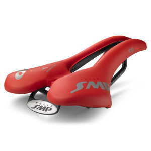 SMP VT30 Road/MTB Saddle 155x283mm Stainless Steel Rails - Red