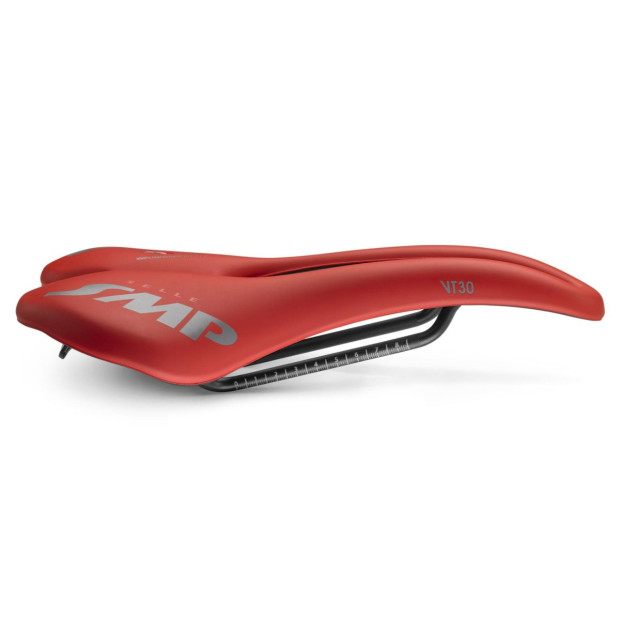 SMP VT30 Road/MTB Saddle 155x283mm Stainless Steel Rails - Red
