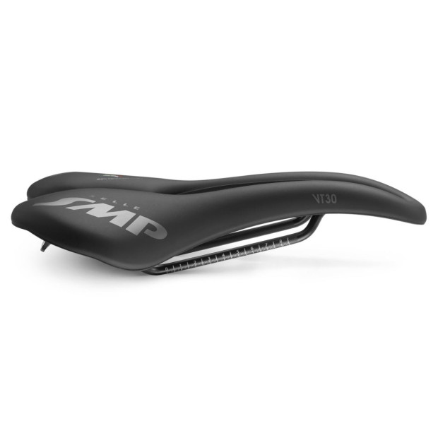 SMP VT30 Road/MTB Saddle 155x283mm Stainless Steel Rails - Black