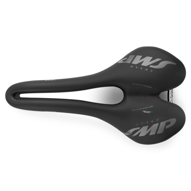 SMP VT30 Road/MTB Saddle 155x283mm Stainless Steel Rails - Black