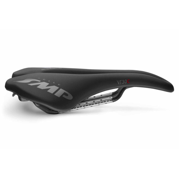 SMP VT30C Gel Road/MTB/Gravel Saddle 155x255mm Carbon Rails - Black