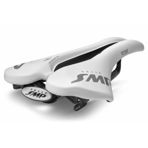 SMP VT30C Gel Road/MTB/Gravel Saddle 155x255mm Carbon Rails - White