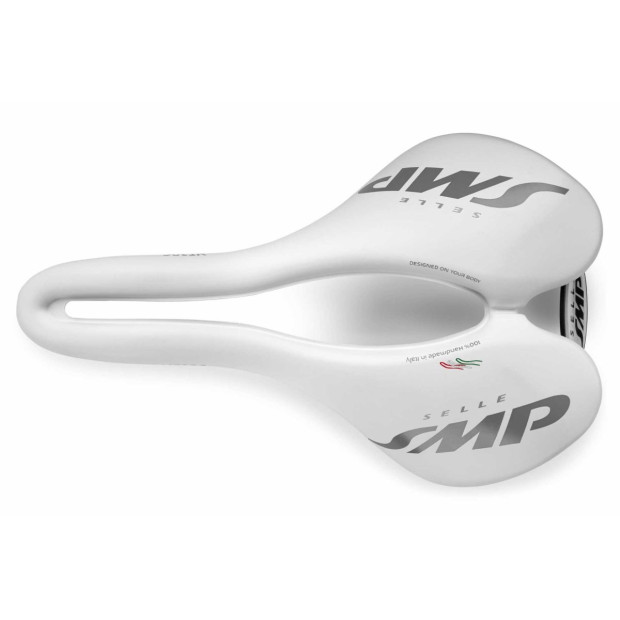 SMP VT30C Gel Road/MTB/Gravel Saddle 155x255mm Carbon Rails - White