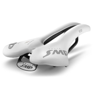 SMP VT30 Road/MTB Saddle 155x283mm Stainless Steel Rails - White