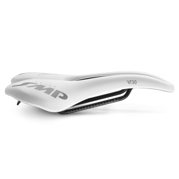 SMP VT30 Road/MTB Saddle 155x283mm Stainless Steel Rails - White