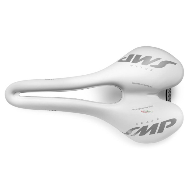 SMP VT30 Road/MTB Saddle 155x283mm Stainless Steel Rails - White