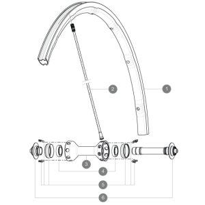 Mavic V4161301 Spokes for R-Sys SLR Wheels x10