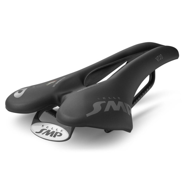 SMP VT20 Road/MTB/Gravel Saddle 142x280mm Stainless Steel - Noir