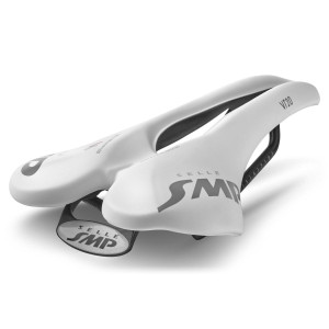 SMP VT20 Road/MTB/Gravel Saddle 142x280mm Stainless Steel - White