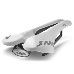 SMP VT20 Road/MTB/Gravel Saddle 142x280mm Carbon Rails - White