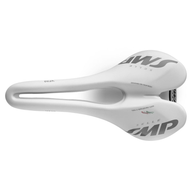 SMP VT20 Road/MTB/Gravel Saddle 142x280mm Carbon Rails - White