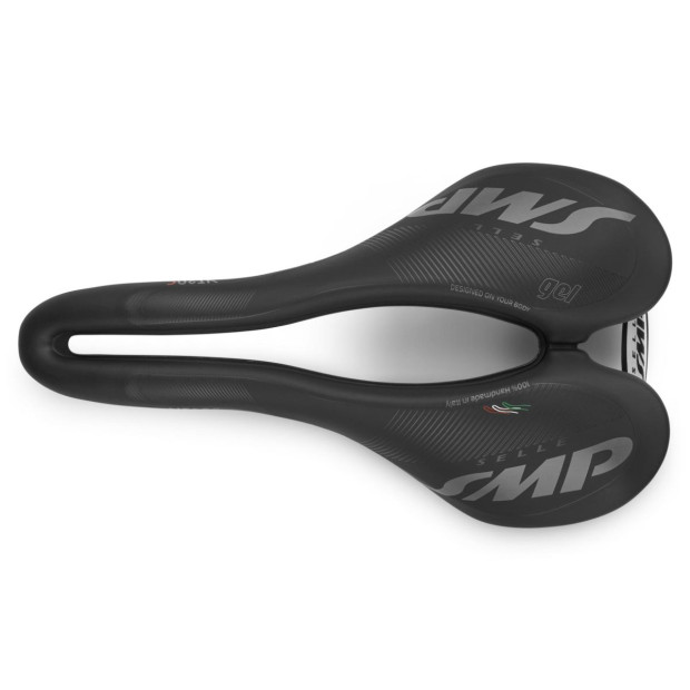 SMP VT20C Gel Road/MTB/Gravel Saddle 144x255mm Stainless Steel - Black