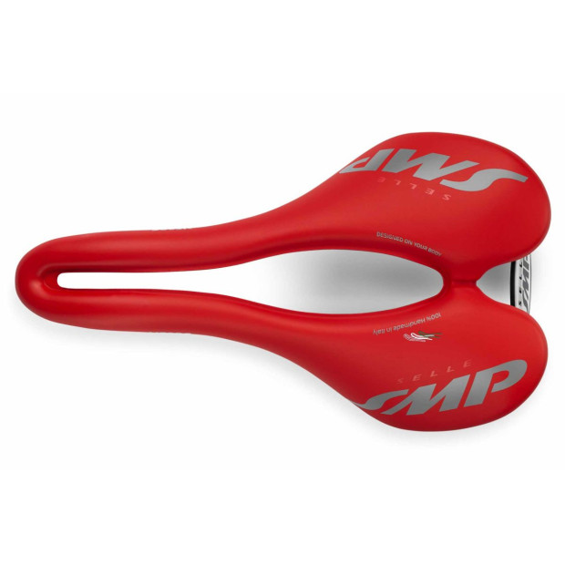 SMP VT20C Road/MTB/Gravel Saddle 144x255mm Carbon Rails - Red