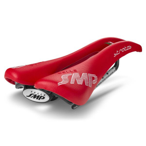SMP Stratos Saddle 131x266mm Carbone Rails - Red