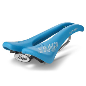 SMP Nymber Saddle 139x267mm Stainless Steel Rails - Light Blue