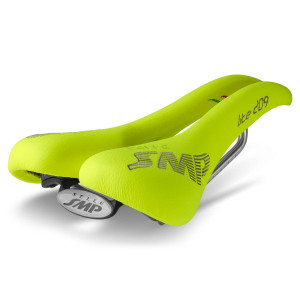 SMP Lite 209 Saddle 139x273mm Stainless Steel Rails - Fluo Yellow