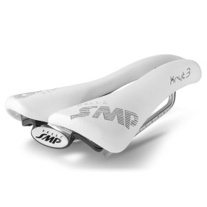 SMP Kryt3 Saddle 132x245mm Stainless Steel Rails - White