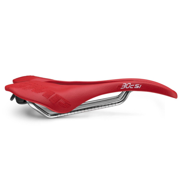 SMP F30Csi Saddle 150x250mm Stainless Steel Rails - Red