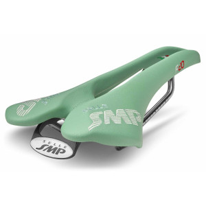 SMP F20 Saddle 135x277mm Stainless Steel Rails - Celestial Green