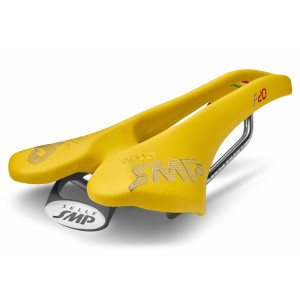 SMP F20 Saddle 135x277mm Stainless Steel Rails - Yellow