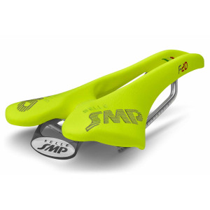 SMP F20 Saddle 135x277mm Stainless Steel Rails - Fluo Yellow