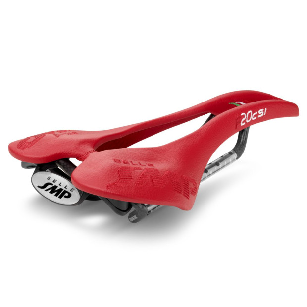 SMP F20Csi Saddle 135x250mm Carbon Rails - Red