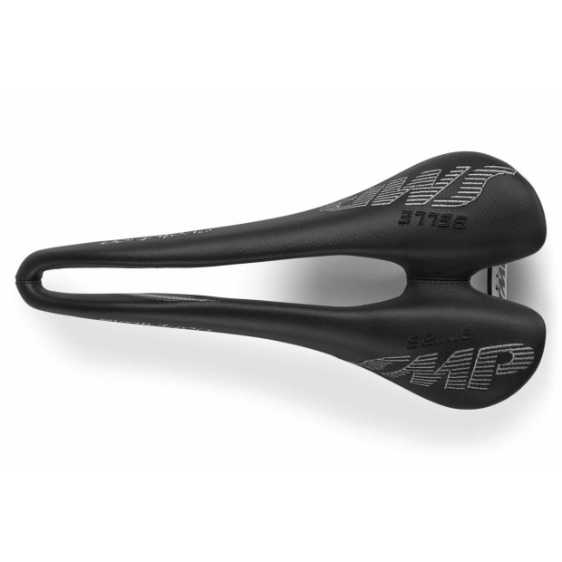 SMP Evolution Saddle 129x266mm Stainless Steel Rails - Black