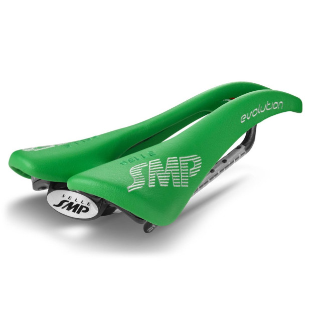SMP Evolution Saddle 129x266mm Carbon Rails - Italian Green